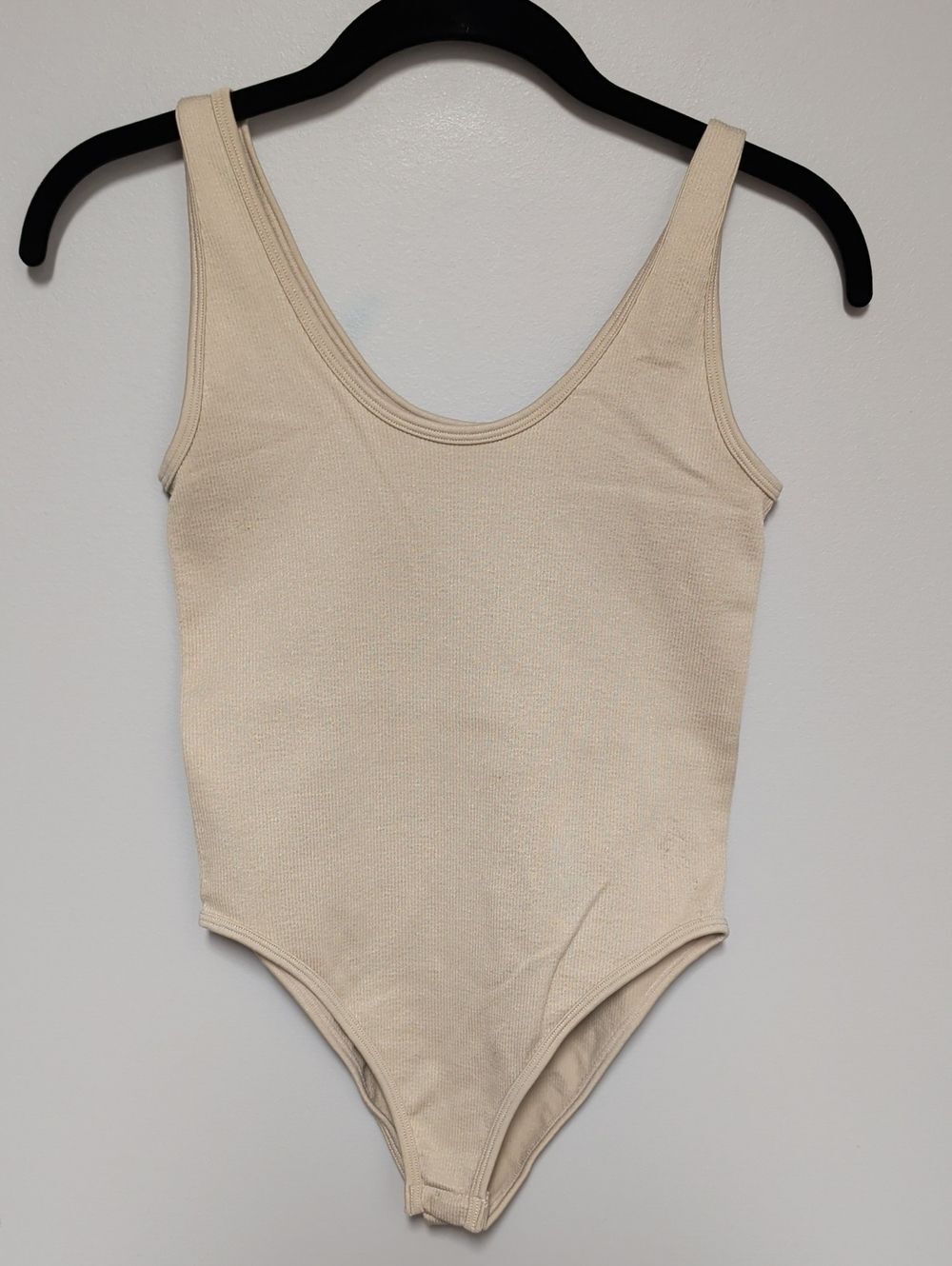 Primark Cream Ribbed Tank Bodysuit
